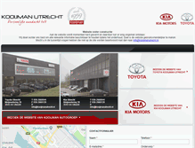Tablet Screenshot of kooijmanutrecht.nl